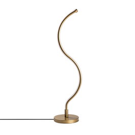 Opviq Yılan - 13277 Lámpara de Mesa con Cuerpo Metálico Dorado